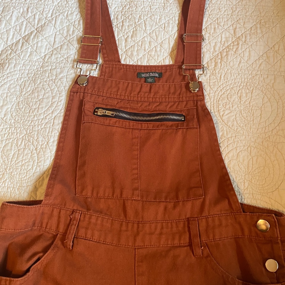 Wild Fable Rust Overalls - Picture 6 of 6